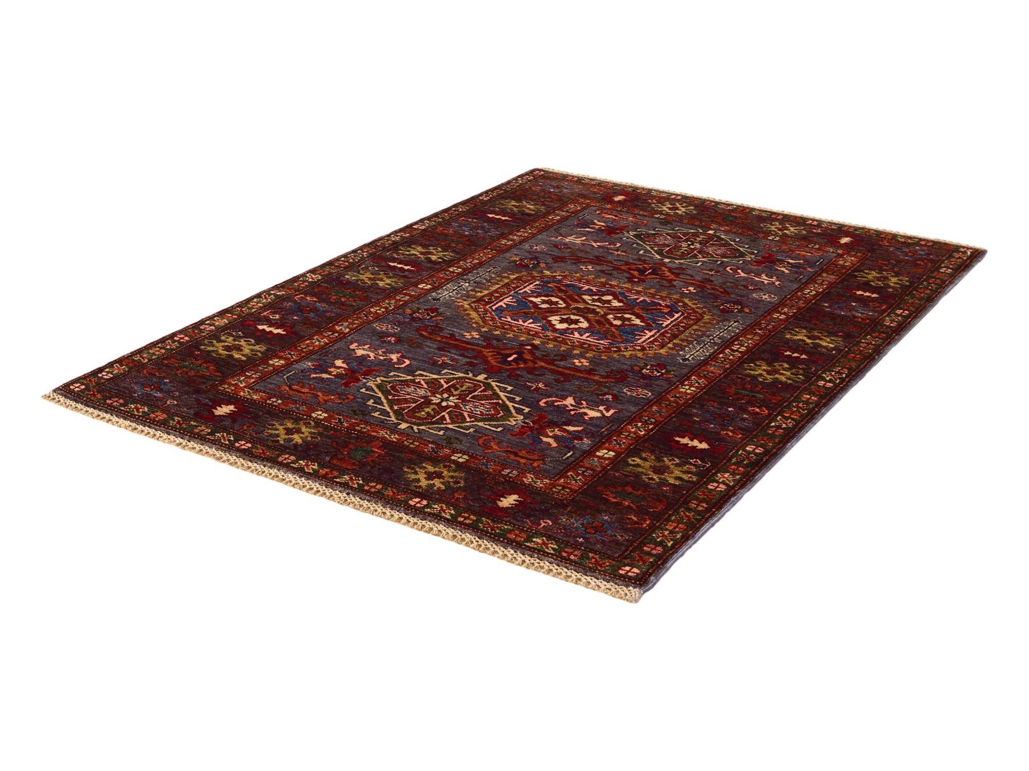 3' 7 x 5' Hand Knotted Kazak Rug