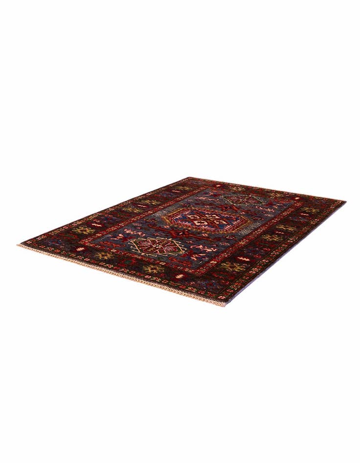 Detail image of 3' 7 x 5' Hand Knotted Kazak Rug