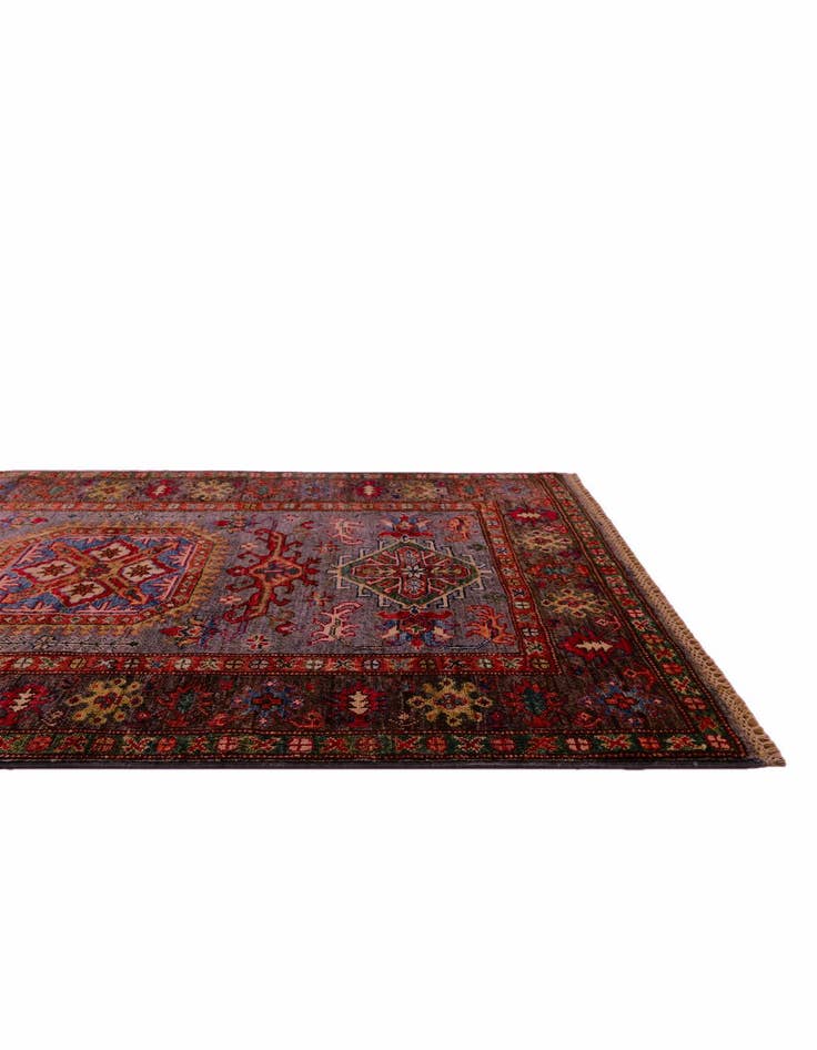Detail image of 3' 7 x 5' Hand Knotted Kazak Rug