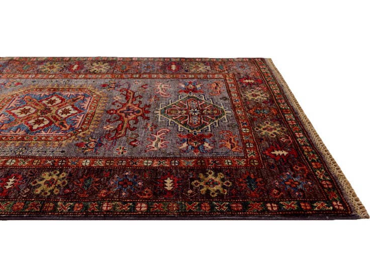 Detail image of 3' 7 x 5' Hand Knotted Kazak Rug