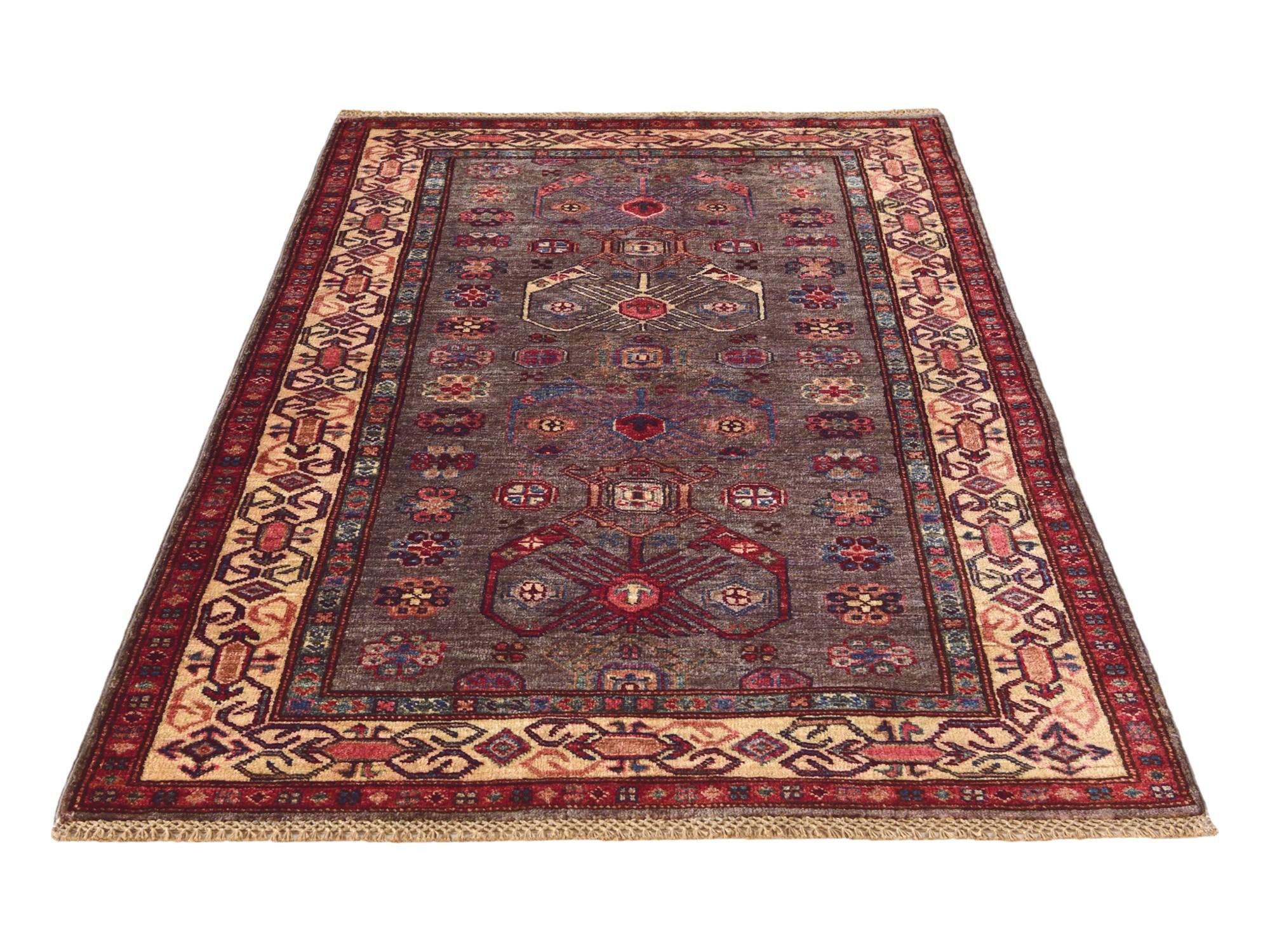 3' 3 x 5' 3 Hand Knotted Kazak Rug