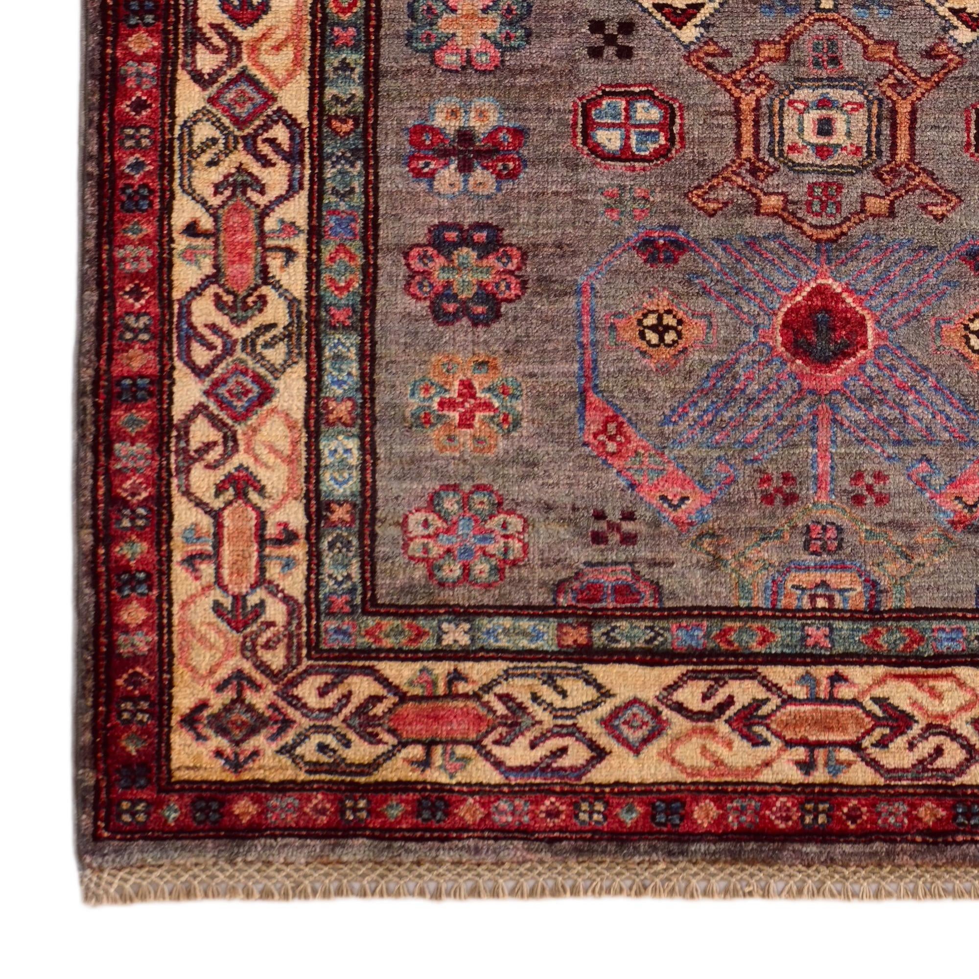 3' 3 x 5' 3 Hand Knotted Kazak Rug