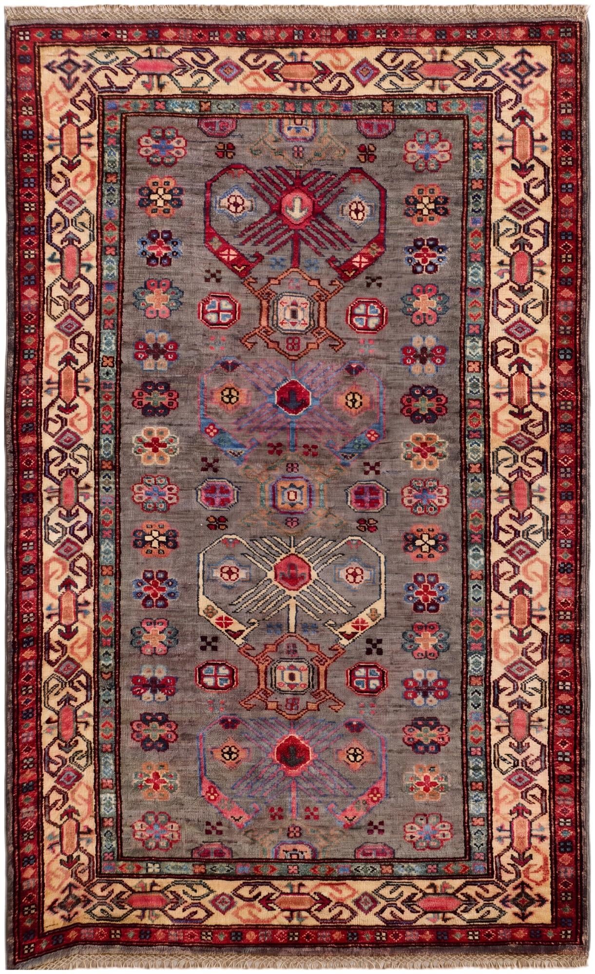 3' 3 x 5' 3 Hand Knotted Kazak Rug