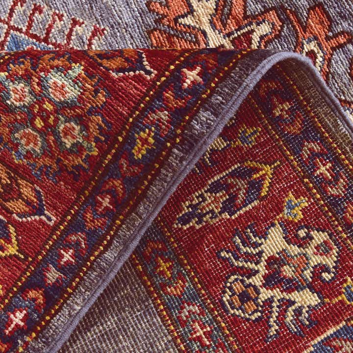 3' 4 x 4' 10 Hand Knotted Kazak Rug