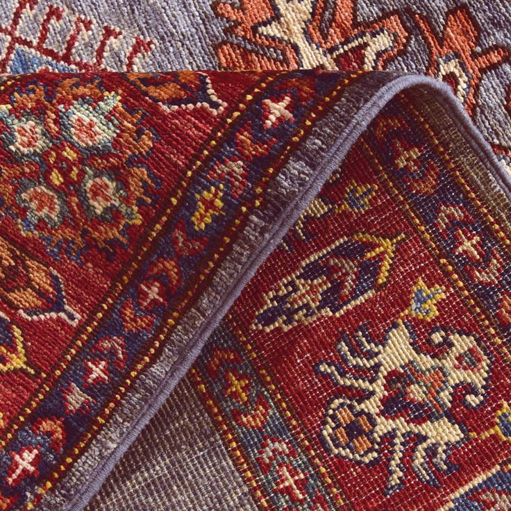Detail image of 3' 4 x 4' 10 Hand Knotted Kazak Rug