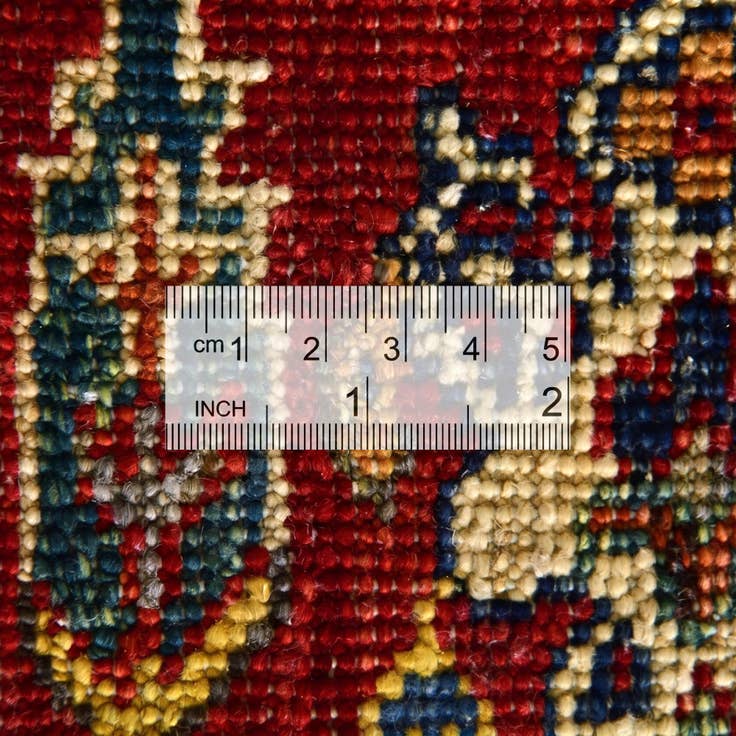 Detail image of 3' 4 x 4' 10 Hand Knotted Kazak Rug
