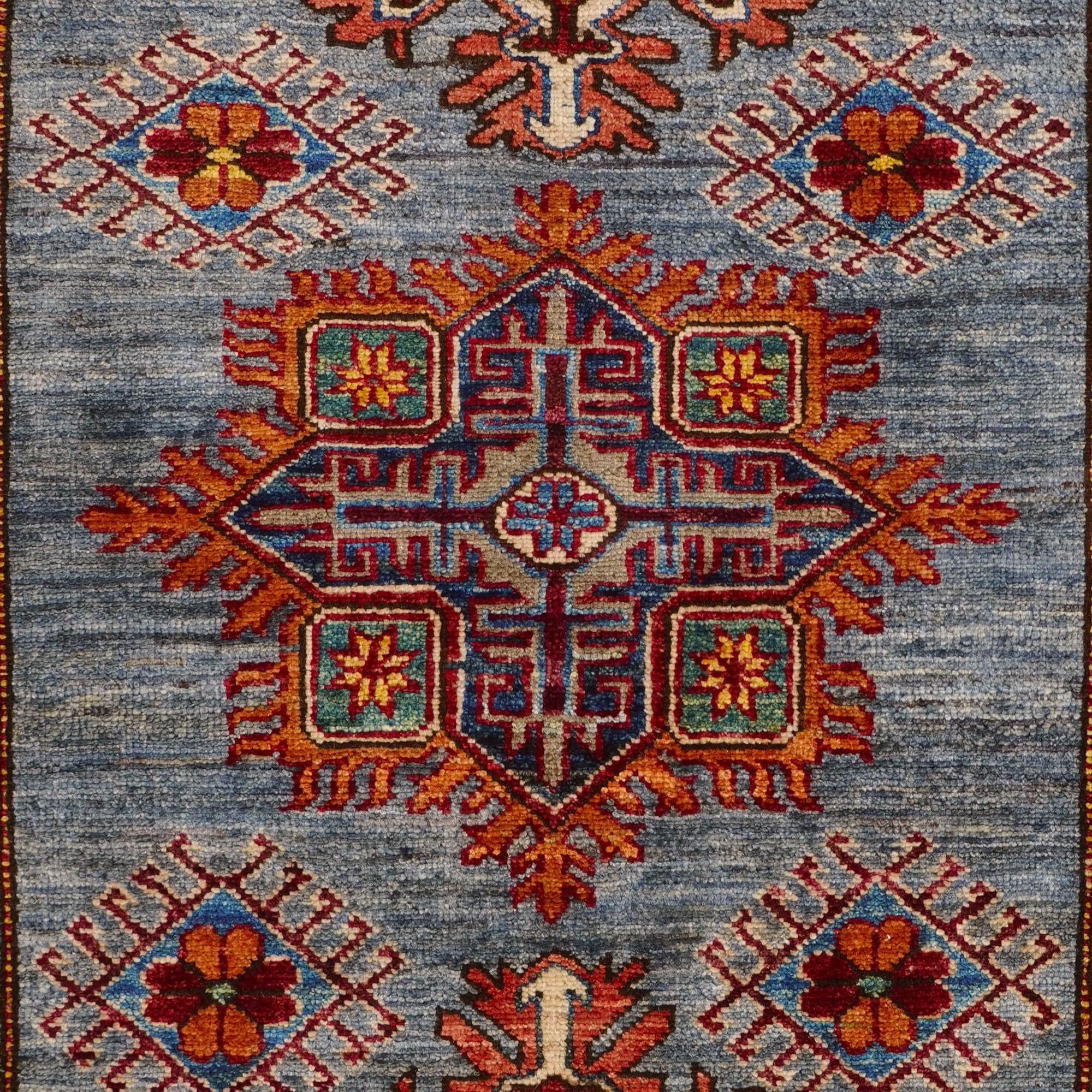Detail image 11 of 12: 3' 4 x 4' 10 Hand Knotted Kazak Rug