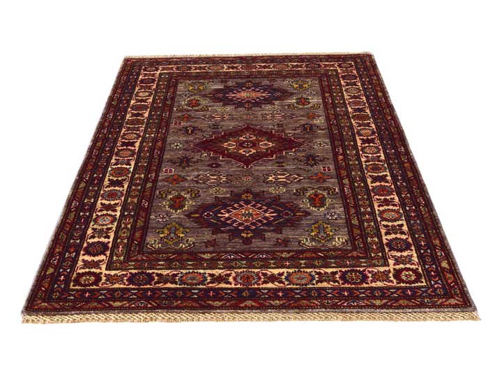3' 5 x 5' Hand Knotted Kazak Rug