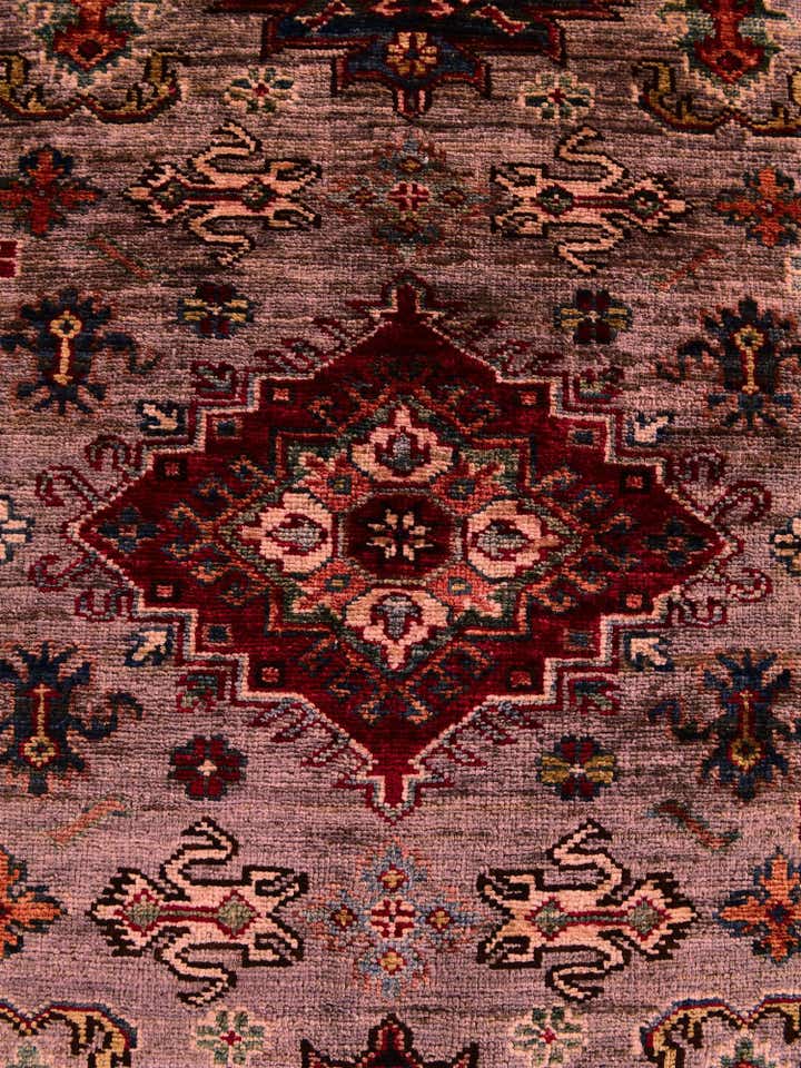 3' 5 x 5' Hand Knotted Kazak Rug