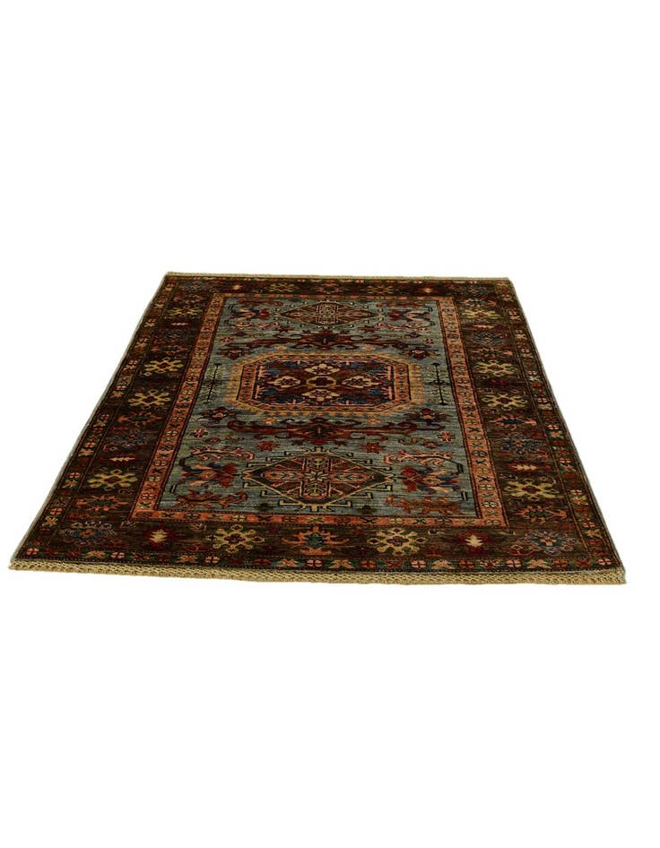 Detail image of 3' 5 x 4' 11 Hand Knotted Kazak Rug