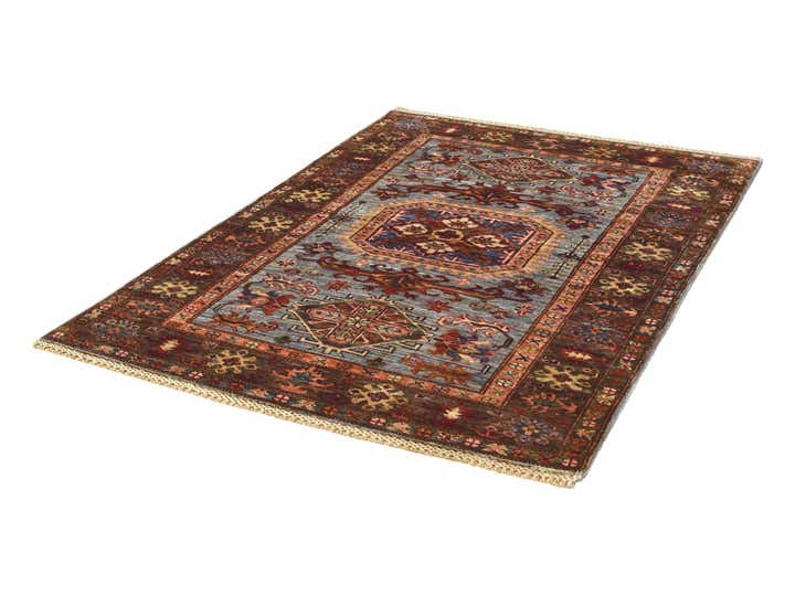 3' 5 x 4' 11 Hand Knotted Kazak Rug