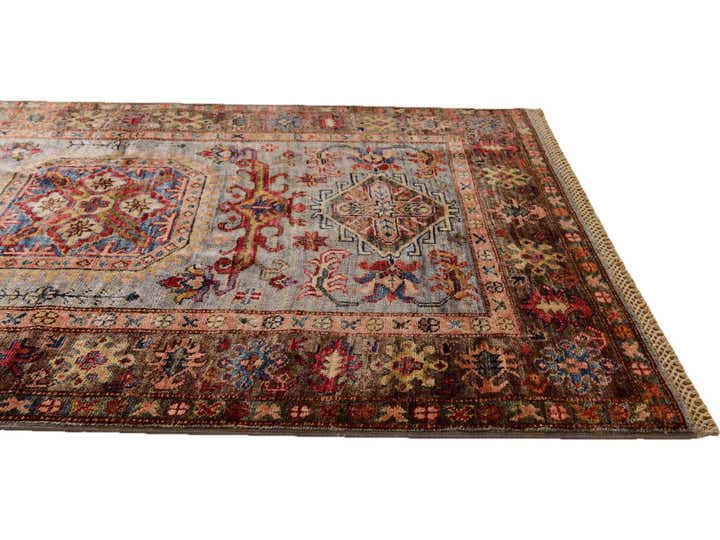 3' 5 x 4' 11 Hand Knotted Kazak Rug