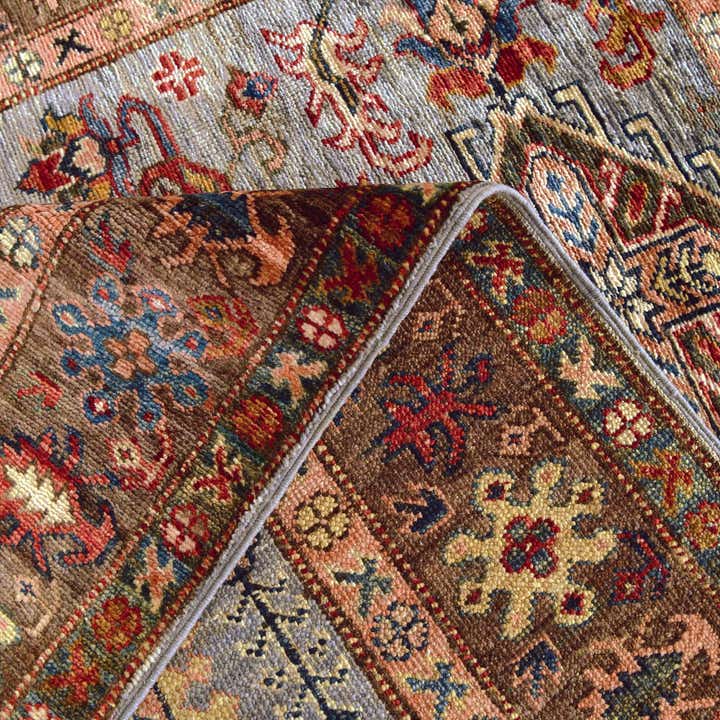 3' 5 x 4' 11 Hand Knotted Kazak Rug