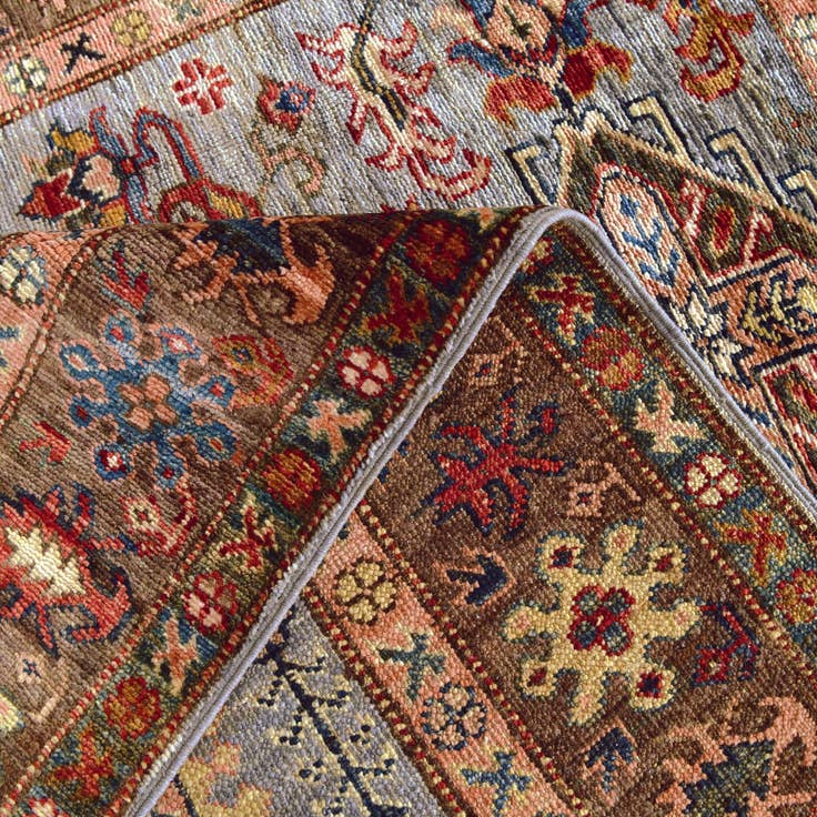 Detail image of 3' 5 x 4' 11 Hand Knotted Kazak Rug