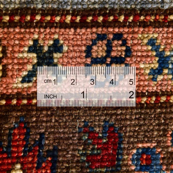 Detail image of 3' 5 x 4' 11 Hand Knotted Kazak Rug