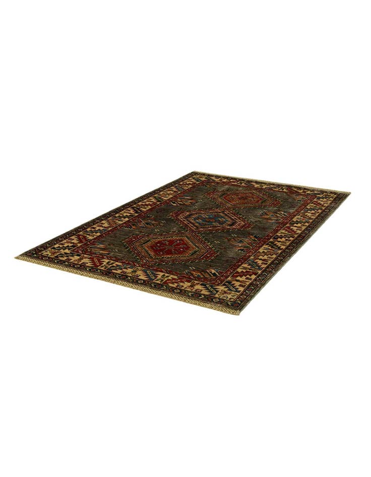 Detail image of 3' 5 x 5' 3 Hand Knotted Kazak Rug