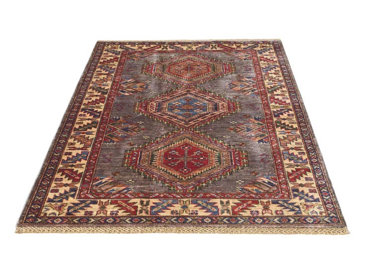 Detail image of 3' 5 x 5' 3 Hand Knotted Kazak Rug