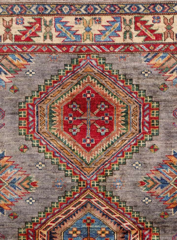 3' 5 x 5' 3 Hand Knotted Kazak Rug