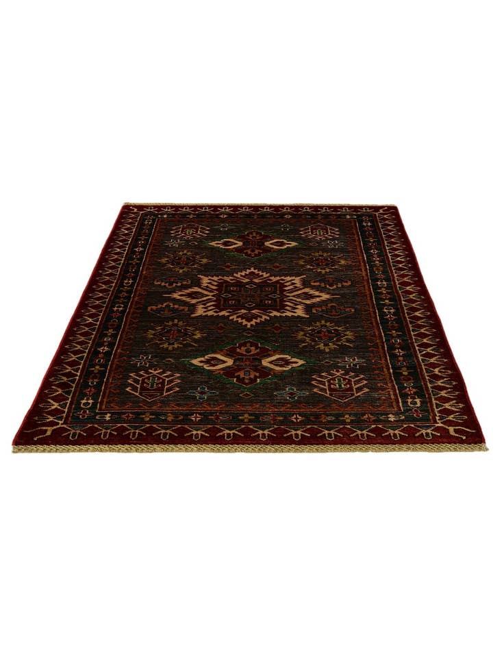 Detail image of 3' 6 x 5' Hand Knotted Kazak Rug