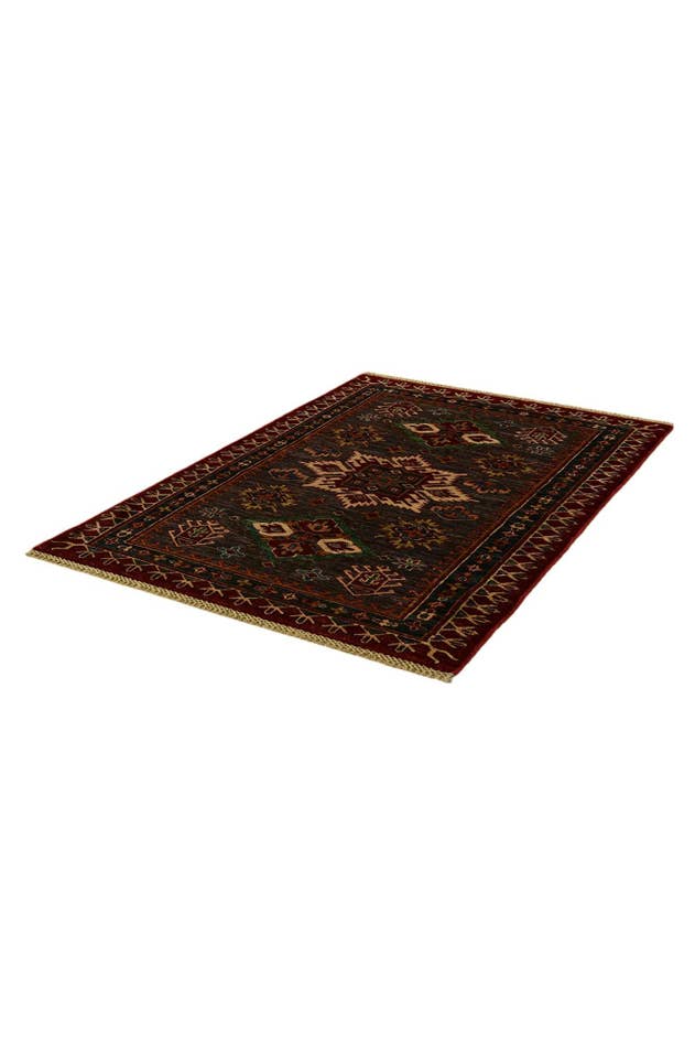Detail image of 3' 6 x 5' Hand Knotted Kazak Rug