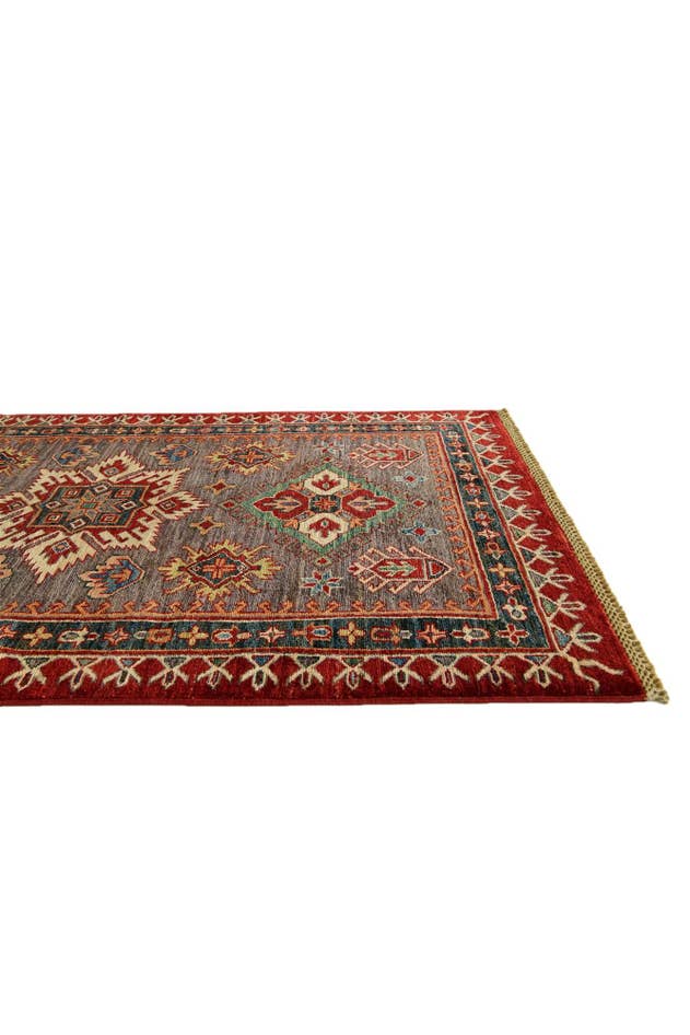 Detail image of 3' 6 x 5' Hand Knotted Kazak Rug