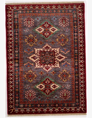 3' 6 x 5' Hand Knotted Kazak Rug