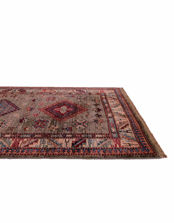 Detail image of 3' 4 x 5' 3 Hand Knotted Kazak Rug