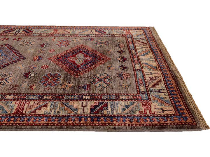 3' 4 x 5' 3 Hand Knotted Kazak Rug