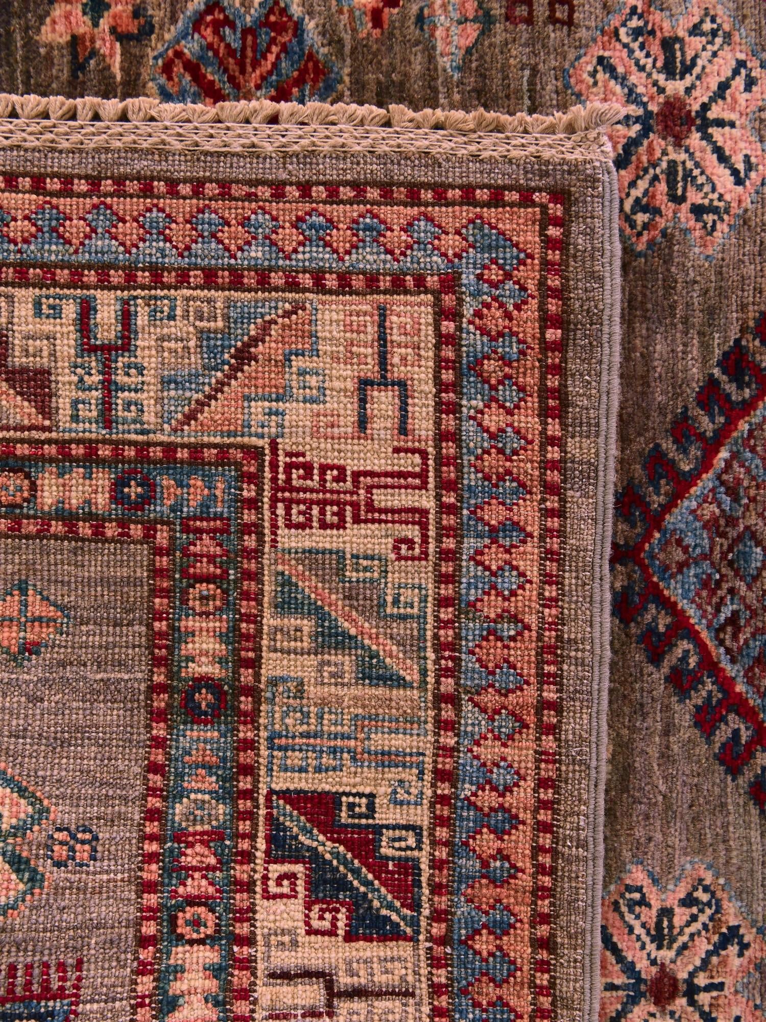 Detail image 12 of 12: 3' 4 x 5' 3 Hand Knotted Kazak Rug