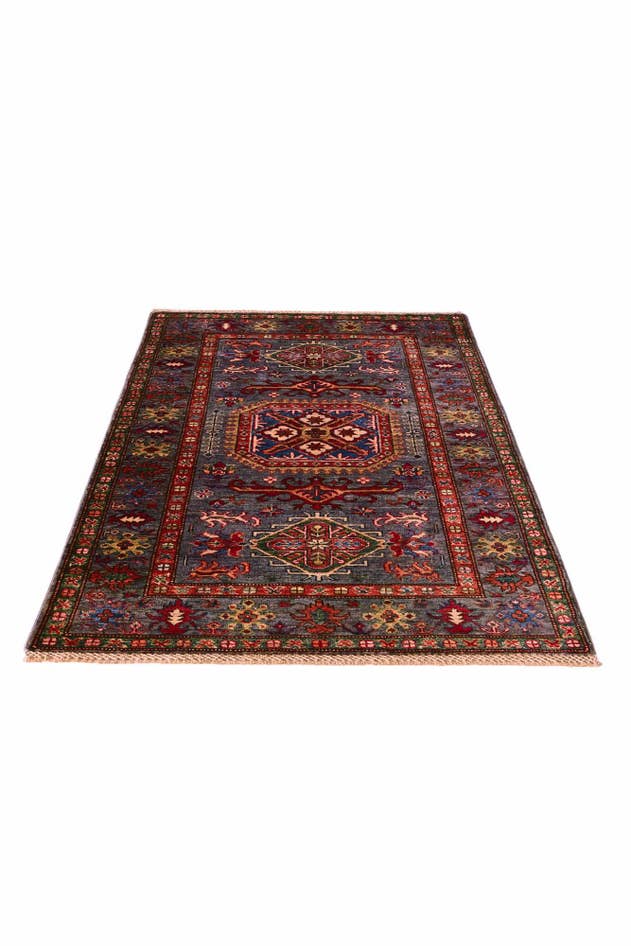 Detail image of 3' 5 x 5' 4 Hand Knotted Kazak Rug