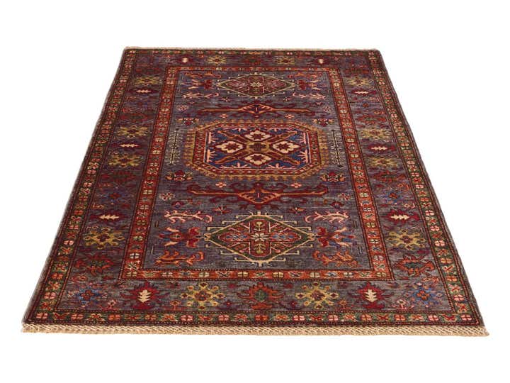 3' 5 x 5' 4 Hand Knotted Kazak Rug