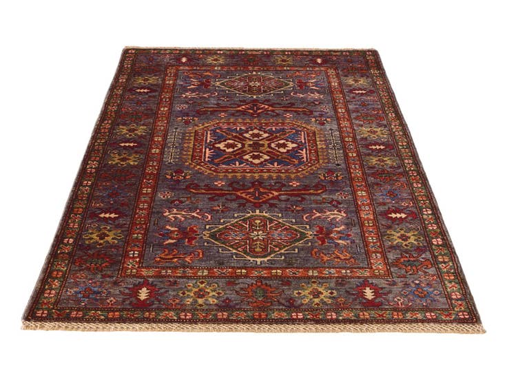 Detail image of 3' 5 x 5' 4 Hand Knotted Kazak Rug