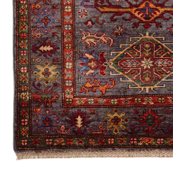 3' 5 x 5' 4 Hand Knotted Kazak Rug