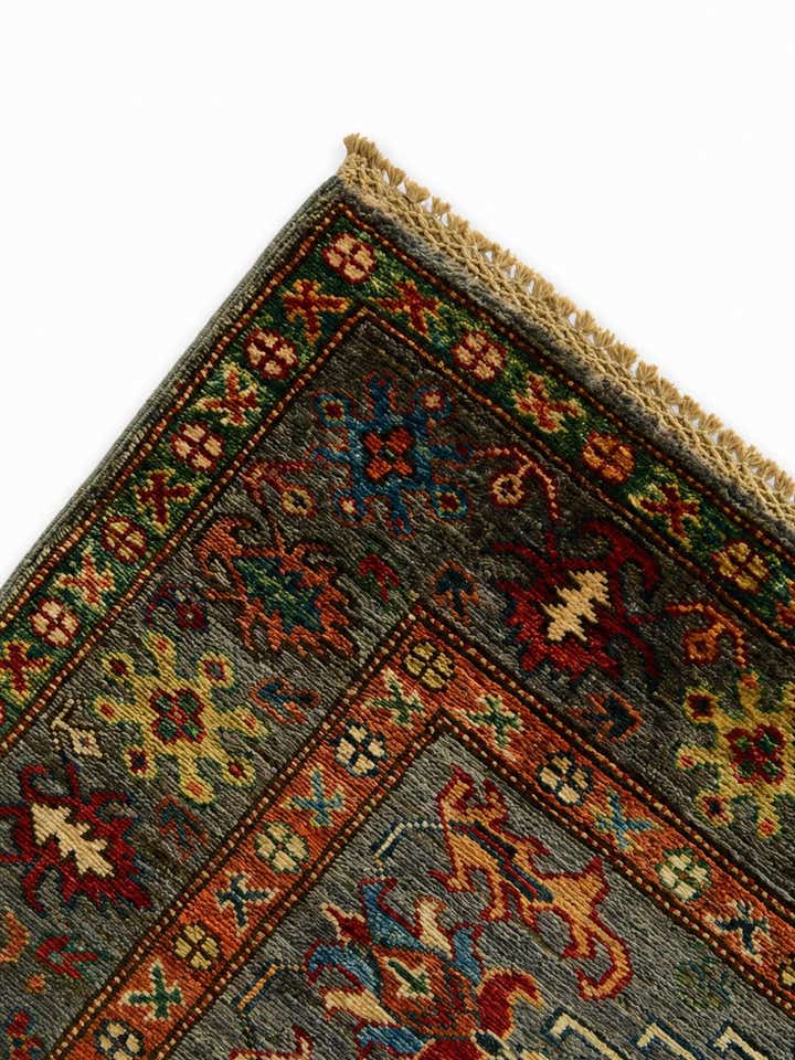 3' 5 x 5' 4 Hand Knotted Kazak Rug
