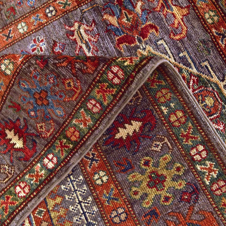 Detail image of 3' 5 x 5' 4 Hand Knotted Kazak Rug