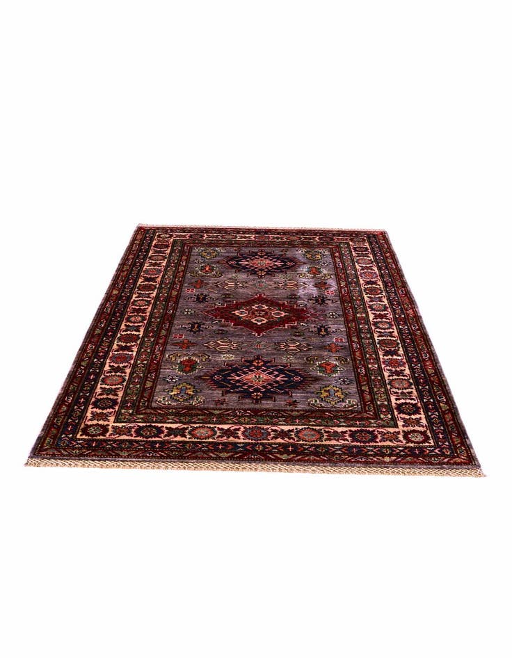 Detail image of 3' 4 x 5' 3 Hand Knotted Kazak Rug