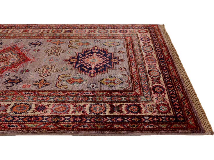 Detail image of 3' 4 x 5' 3 Hand Knotted Kazak Rug