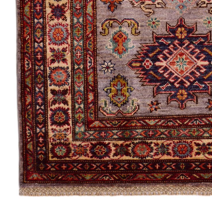 Detail image of 3' 4 x 5' 3 Hand Knotted Kazak Rug