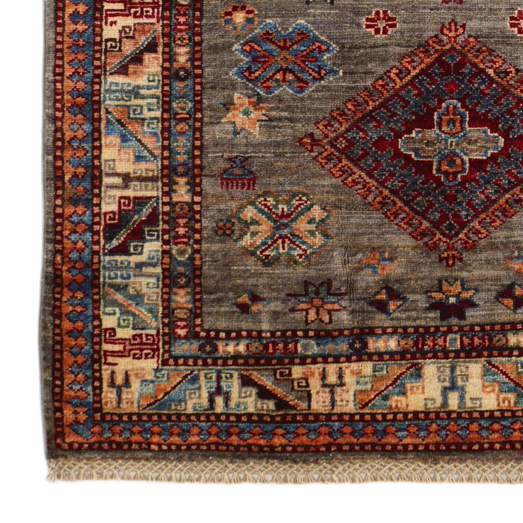 3' 3 x 5' 1 Hand Knotted Kazak Rug