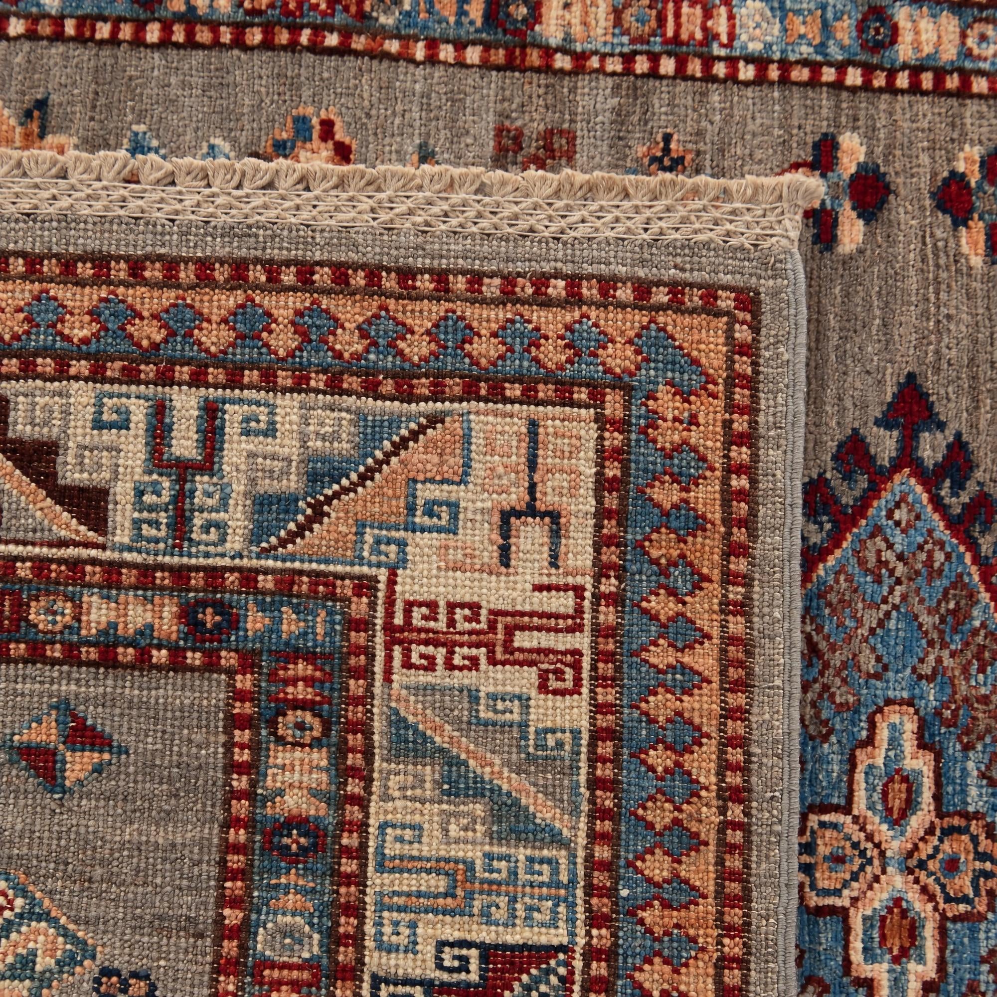 100cm x 155cm Hand Knotted Kazak Rug
