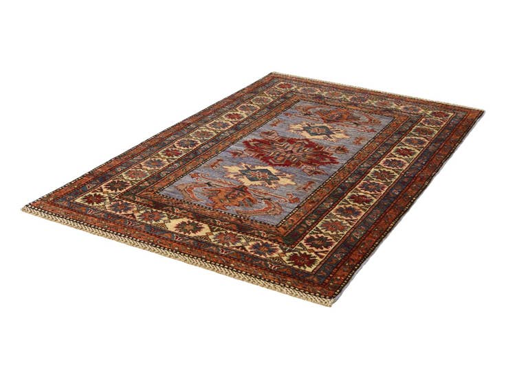 Detail image of 3' 3 x 5' 2 Hand Knotted Kazak Rug