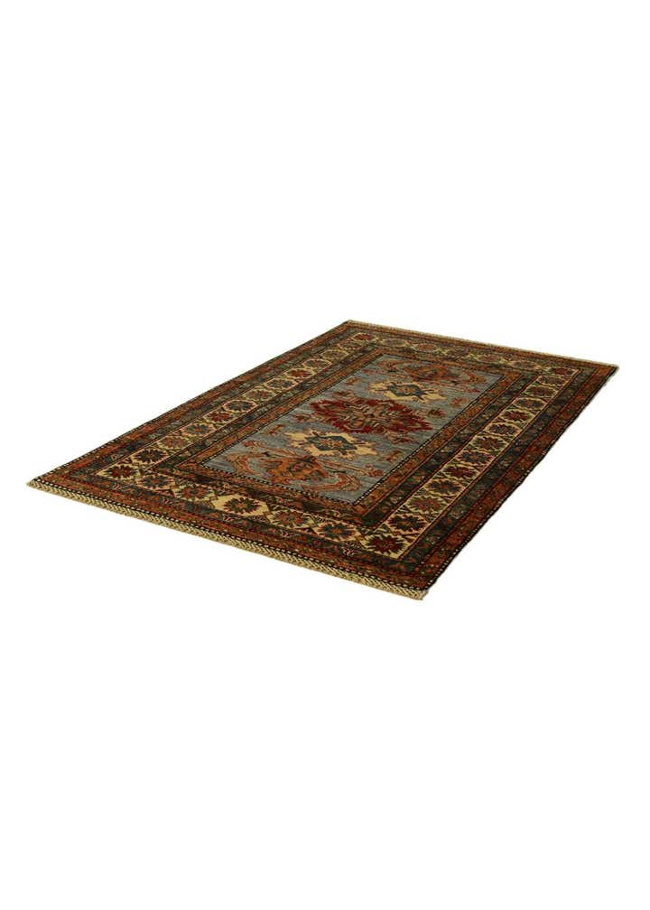 3' 3 x 5' 2 Hand Knotted Kazak Rug