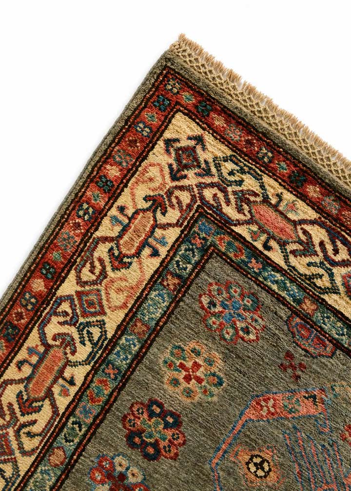 3' 3 x 5' 4 Hand Knotted Kazak Rug
