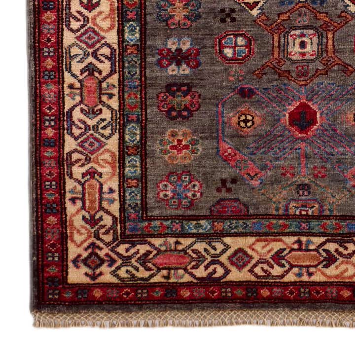 3' 3 x 5' 4 Hand Knotted Kazak Rug