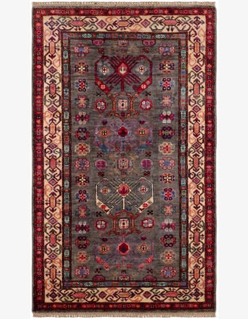 3' 3 x 5' 4 Hand Knotted Kazak Rug
