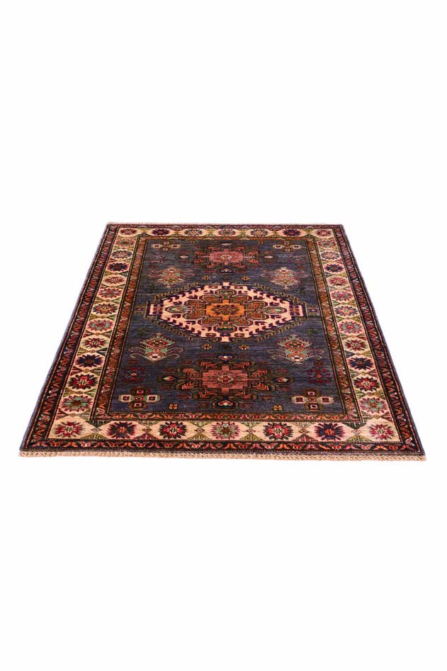 Detail image of 3' 7 x 5' Hand Knotted Kazak Rug