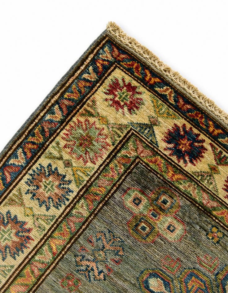 Detail image of 3' 7 x 5' Hand Knotted Kazak Rug