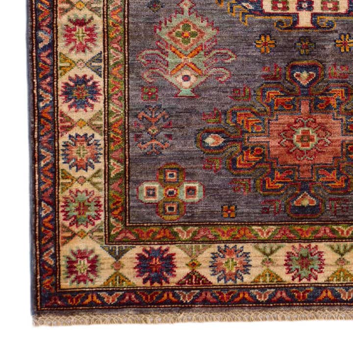 3' 7 x 5' Hand Knotted Kazak Rug