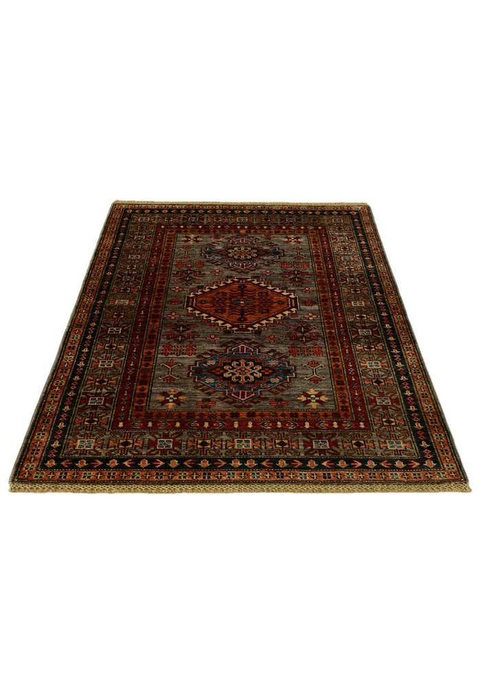 3' 4 x 5' 1 Hand Knotted Kazak Rug