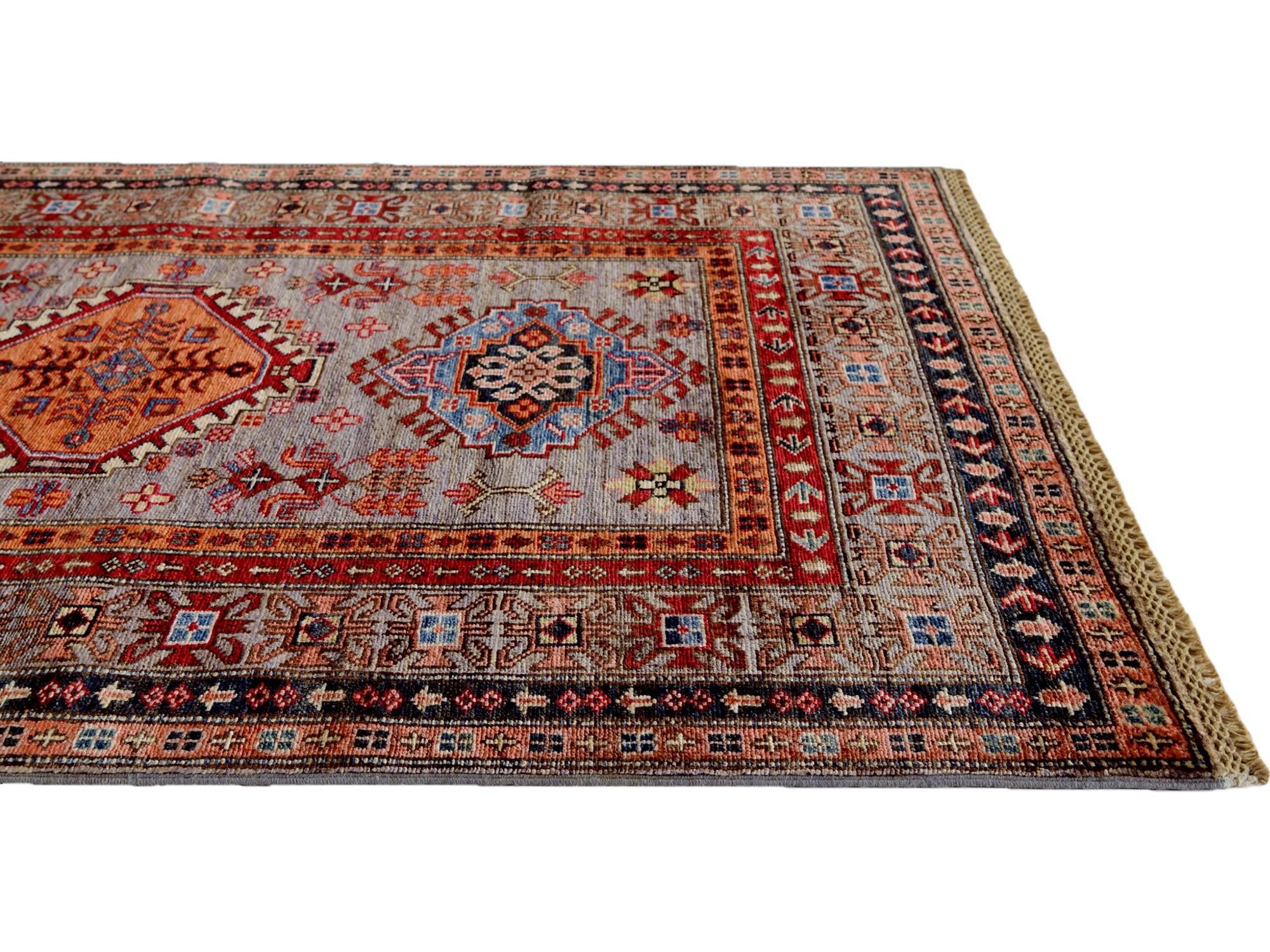 3' 4 x 5' 1 Hand Knotted Kazak Rug